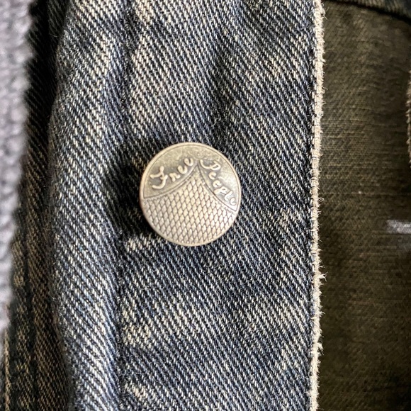 Free People Hoodie Jean Sweater Jacket - Picture 7 of 8